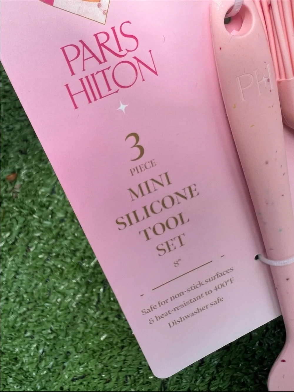 Paris Hilton Pink Mini Silicone Tool Set 3pcs